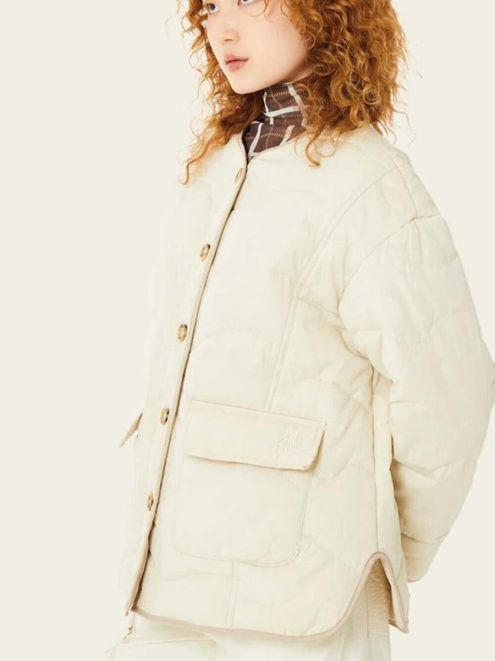 Find Me Now Mica Quilted Jacket in Sand - Picture 3 of 4